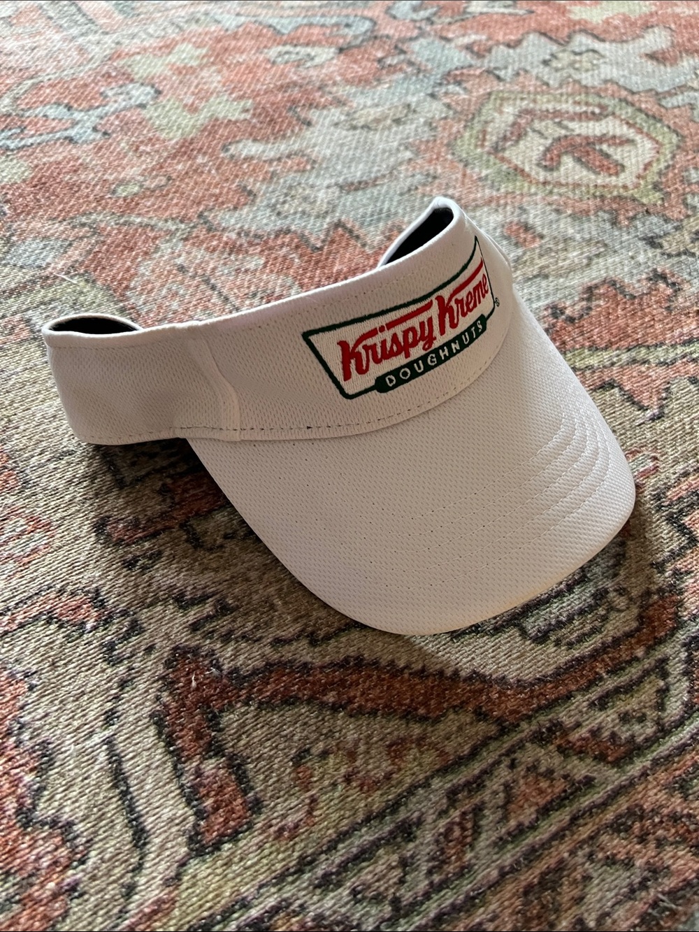 Krispy Kreme White Visor with Logo - Picture 2 of 6
